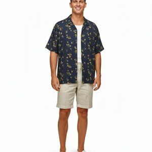 VTG NOS Fun Boxers 1950s Look Tropicals Mens Pajamas Shorts Palm Tree Print